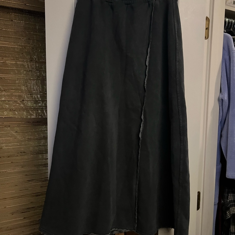 Zara Charcoal A-Line Wrap Skirt